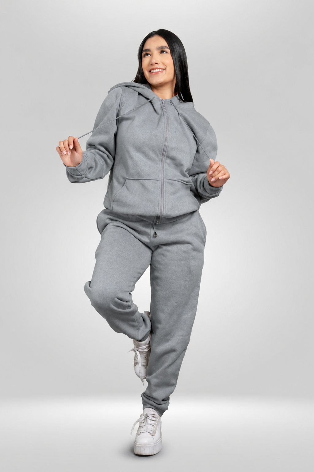 Conjunto buzo con cierre y sudadera