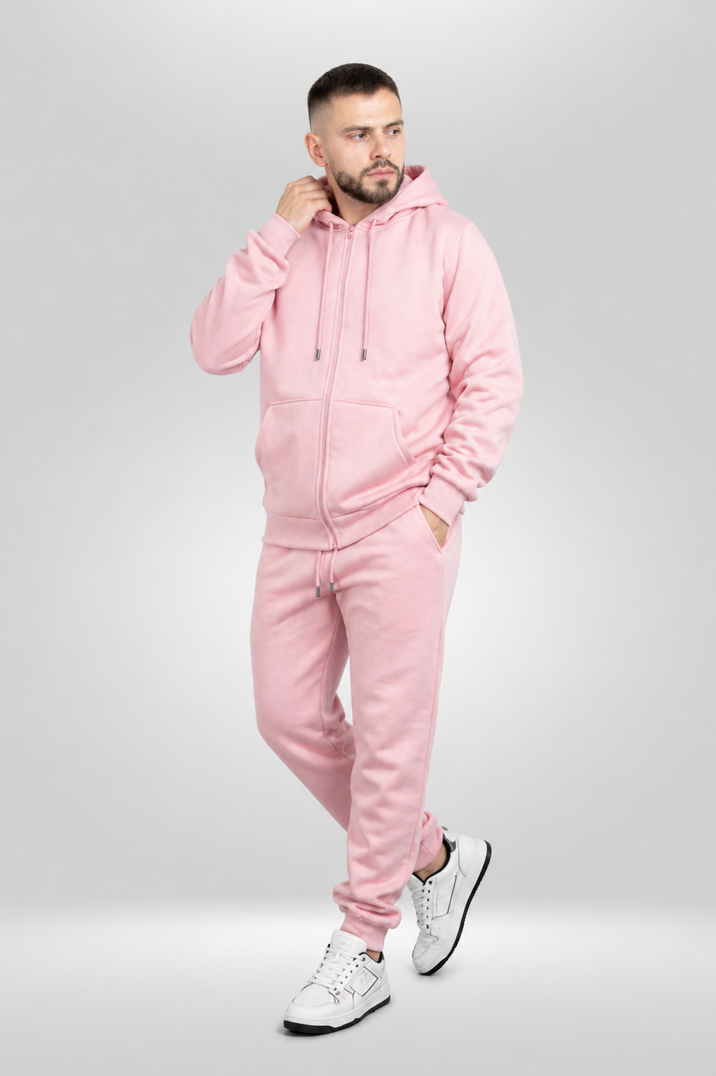 Conjunto buzo con cierre y sudadera