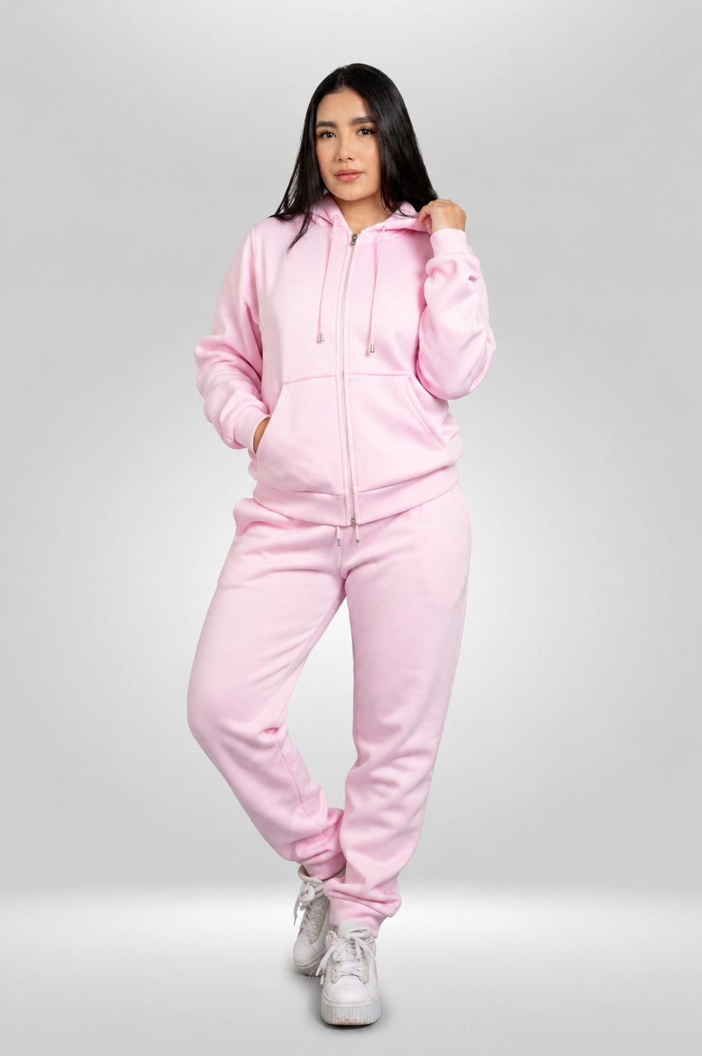 Conjunto buzo con cierre y sudadera